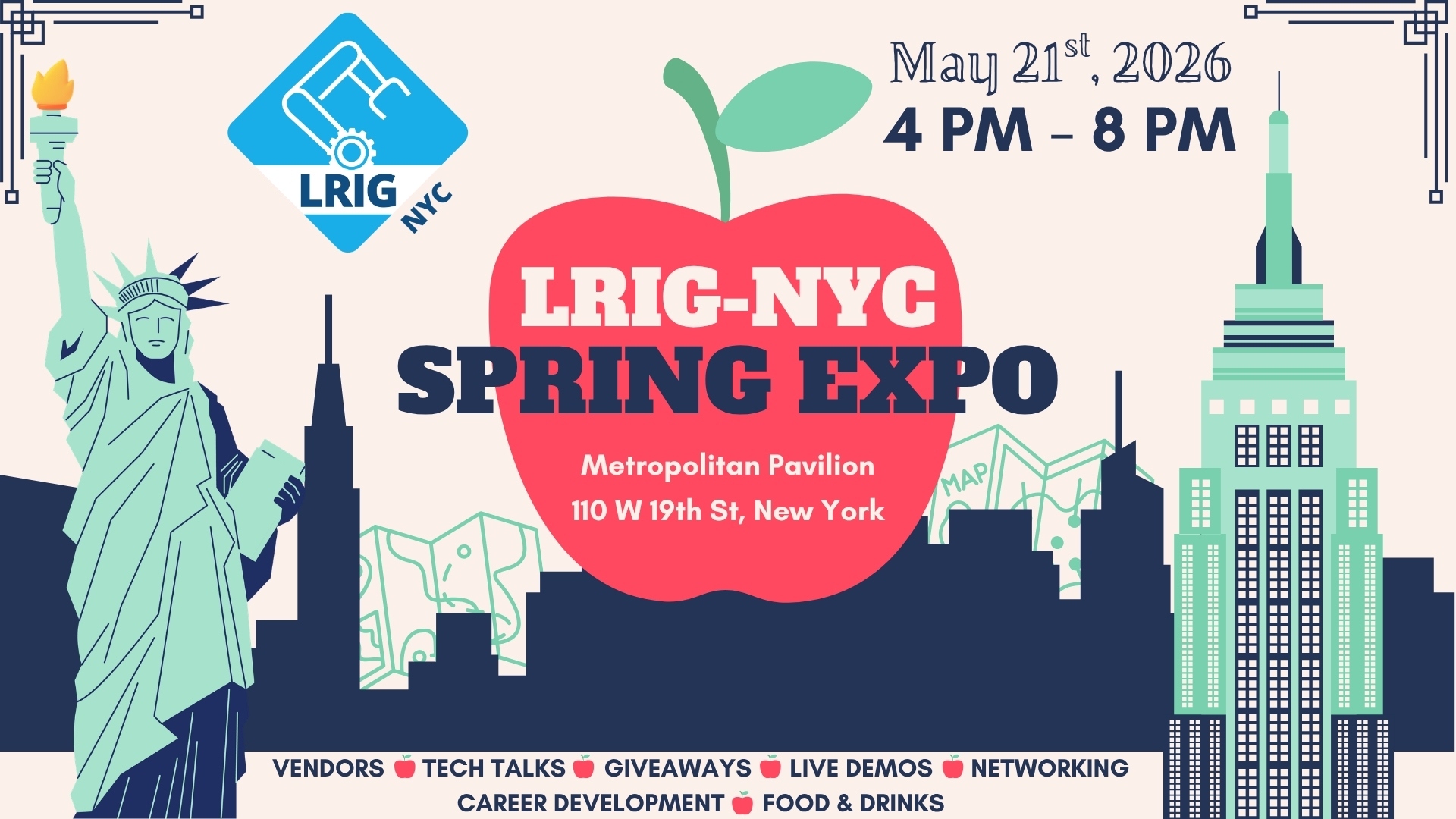 LRIG-NYC Spring Expo 2026 — May 21, 4–8 PM, Metropolitan Pavilion
